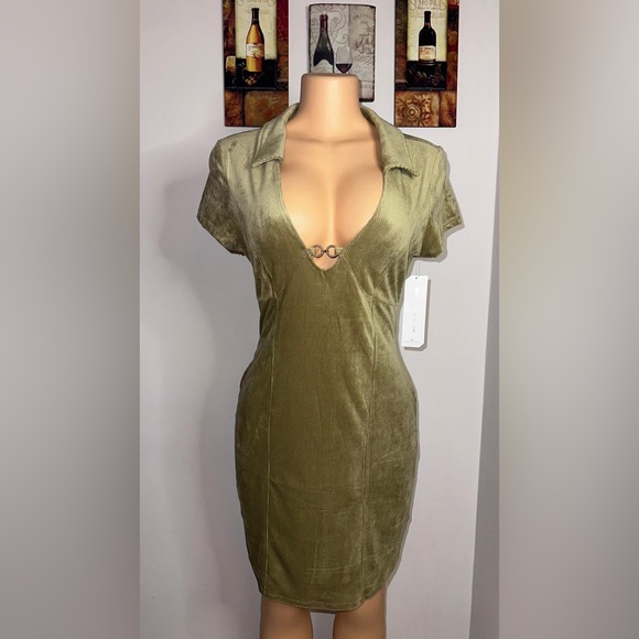 NWT OLIVE CORDUYDRESS SHORT SLEEVE SIZE XL - Picture 2 of 6